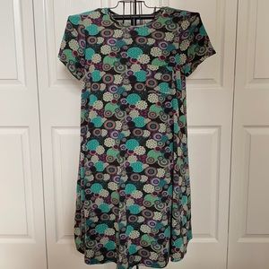Violet and Teal Lularoe Carly Dress